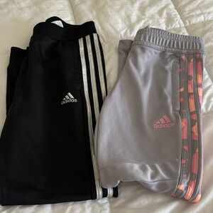 Adidas Kids Black and Gray Joggers Set